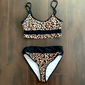 Amazing Lace High Waisted Cheetah Bikini